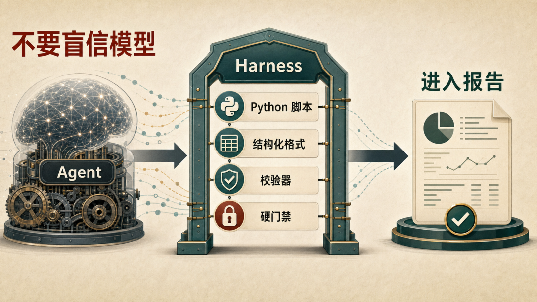 Harness 防止 Agent 飘的机制图